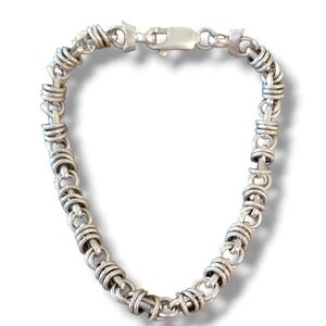 Sterling Silver Circle Link Bracelet